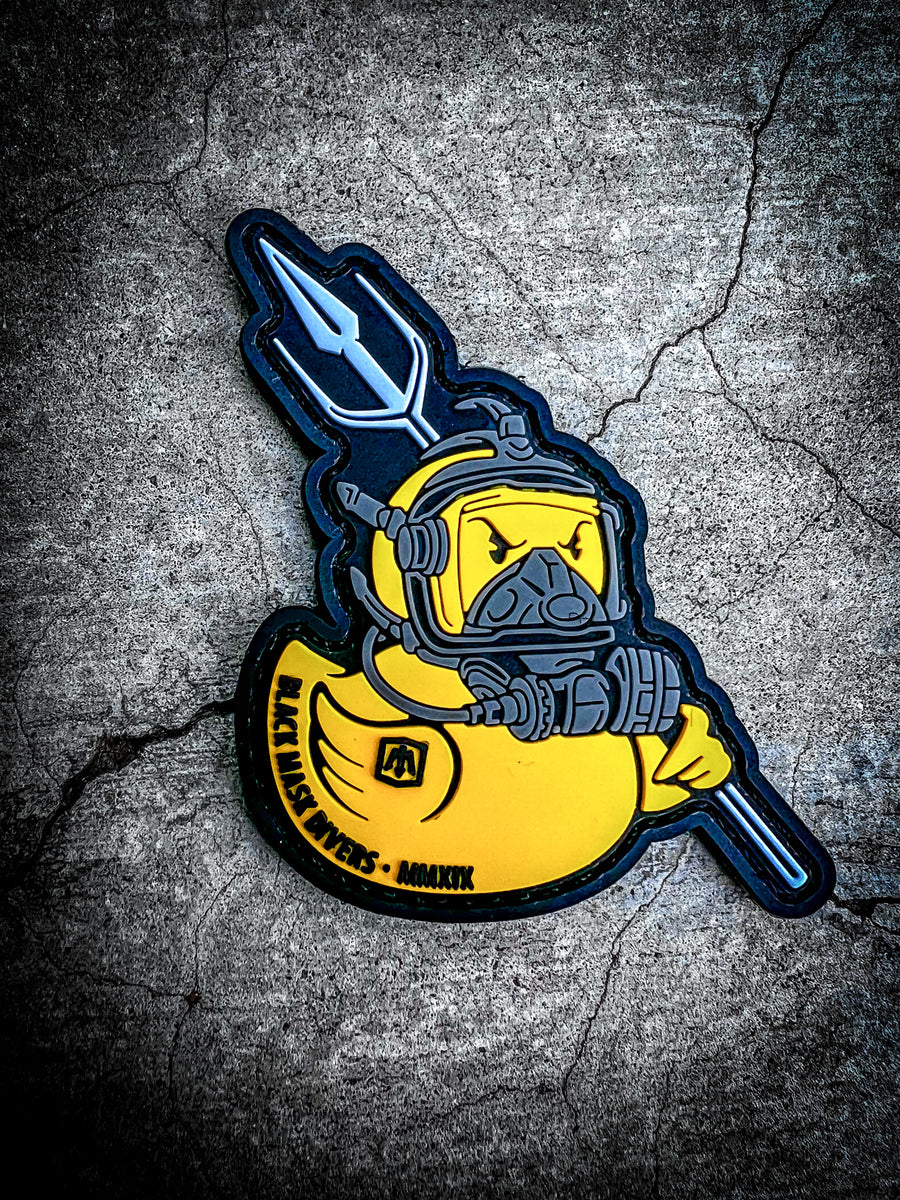 BMD Quacker PVC Patch Black Mask Divers