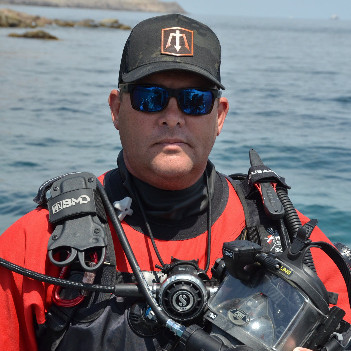 BMD DELTA STRAP Black Mask Divers