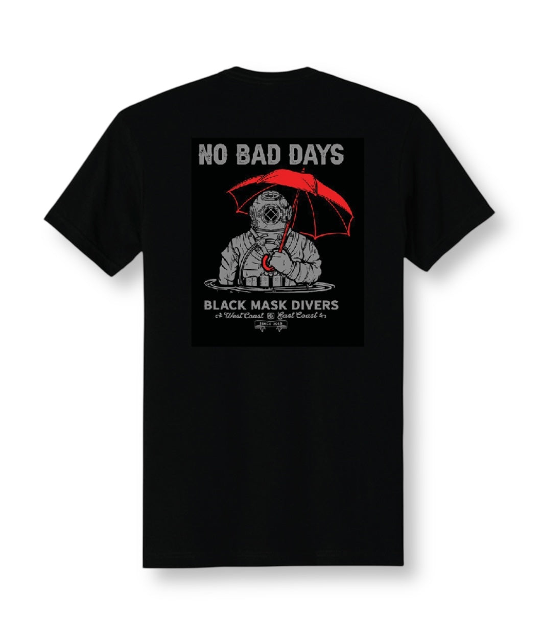T-Shirt Homme Urban Backwoods « Diver Helmet » - Noir, Taille XL - Coton 190 G/m², Coupe Classique