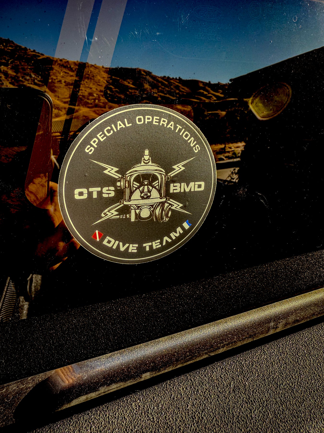 OTS BMD Special Operations Team Sticker – Black Mask Divers
