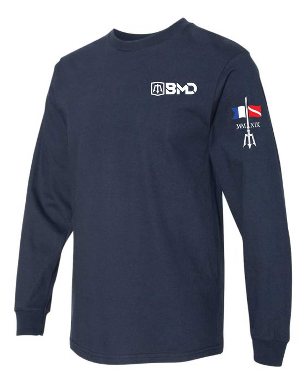 BMD Signature Long Sleeve T NAVY