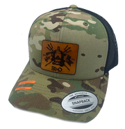 BMD Leather Multicam Trucker