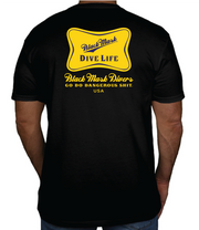 Dive Life Tshirt - Black & Gold