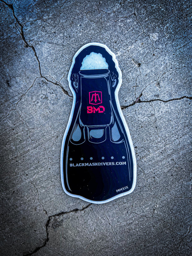 Black Fin Sticker