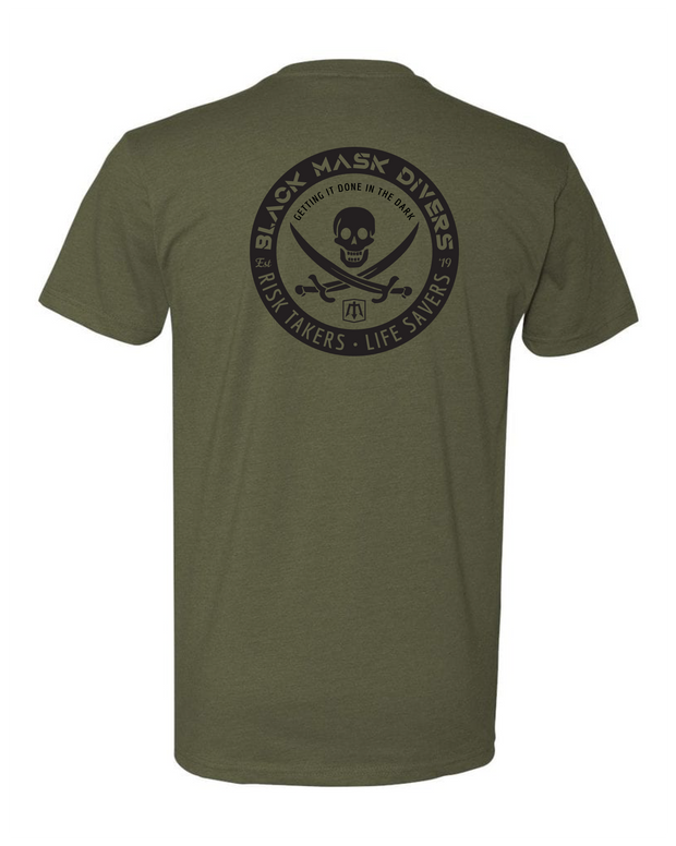 Jolly Roger T-shirt Mil Green