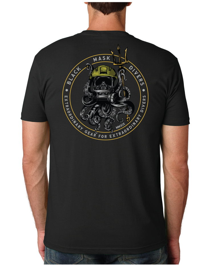 Diver T-shirt - BMD Tactical Octo Diver Shirt – Black Mask Divers
