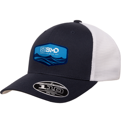 Scuba Diving Hat: Ripped Dive Flag Distressed Cap, Gray - Red Flag Scuba Diving Hat: Ripped Dive Flag Distressed Cap, Gray - Red Flag
